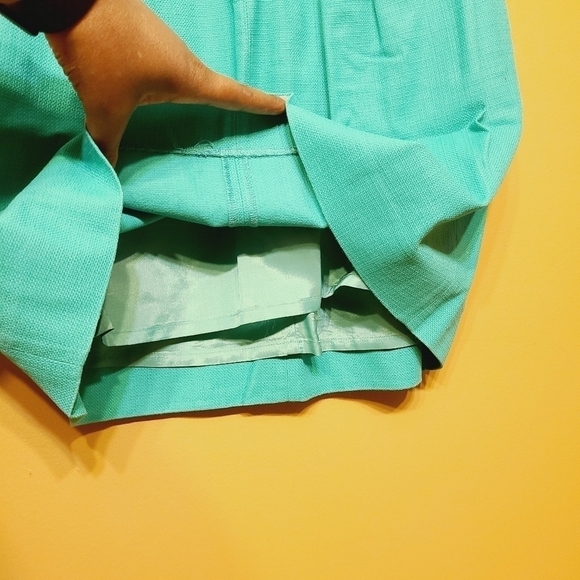 J. Crew Factory | Women's Kelly Green Sleeveless Pleated Shift Dress (Size 6) - Picture 9 of 13